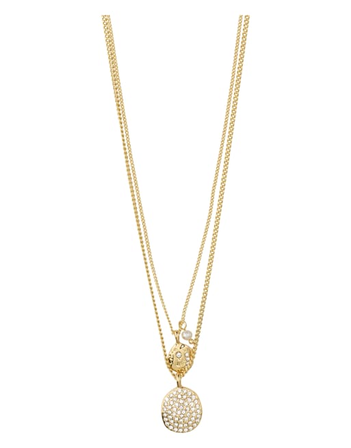 Collier Plaque « Move » En Acier Zircon – Argenté, Neuf Sans Emballage