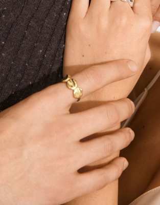 Pilgrim - Sparkle - Vergoldeter Ring-Goldfarben