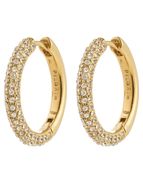 Pilgrim Tatum large hoops in gold plated - view 1