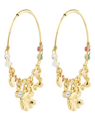 Tovin - Boucles d'oreilles en plaqué or-Multicolore One Size