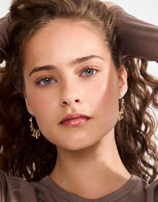 Pilgrim - Tovin - Boucles d'oreilles en plaqué or, 2 de 3