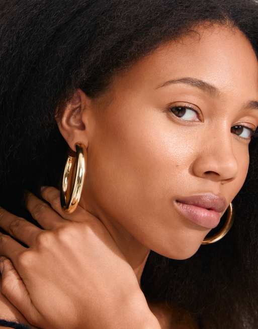 Pilgrim Tovin hoop earrings in gold plated, 4 of 4