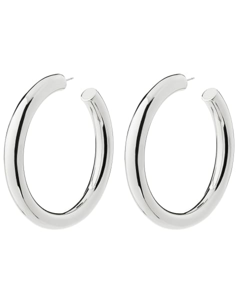 Pilgrim Tovin hoop earrings in silver plated - view 1