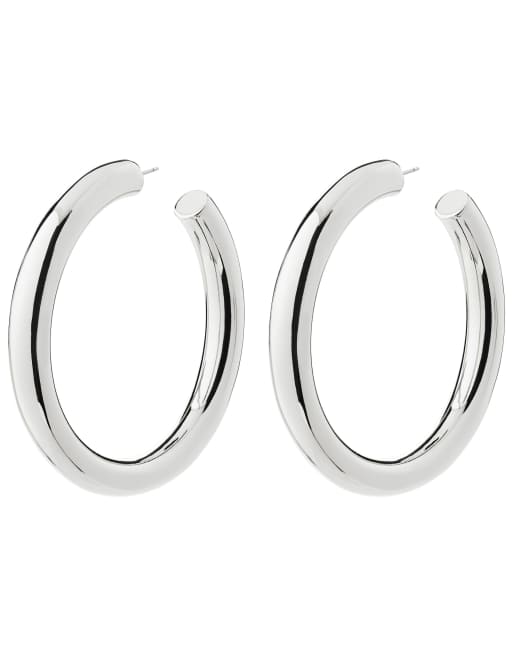 Pilgrim - Tovin - Orecchini a cerchio placcati argento, 2 di 4
