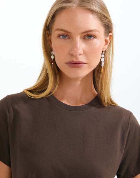 Pilgrim Trace earrings in silver plated - view 1