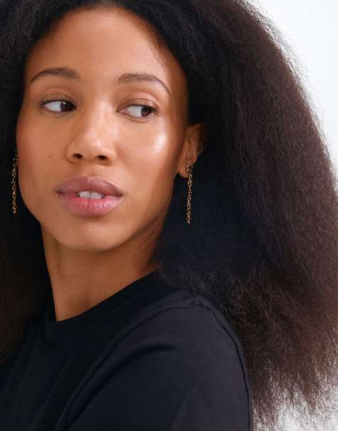 Pilgrim Trace örhängen i guldpläterad - view 1