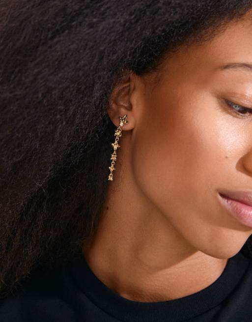 Pilgrim Trace örhängen i guldpläterad, 3 av 4