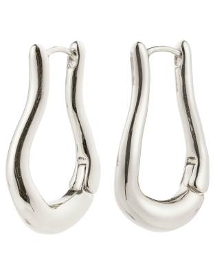 Pilgrim - Unfold - Créoles en plaqué argent-Argenté