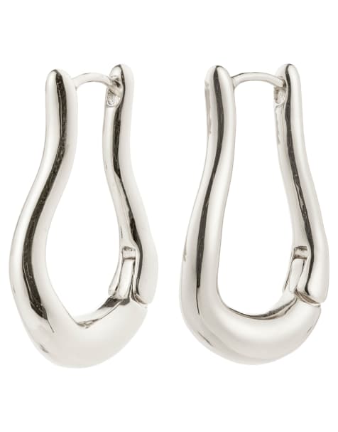 Pilgrim Unfold hoops in silver plated - view 1
