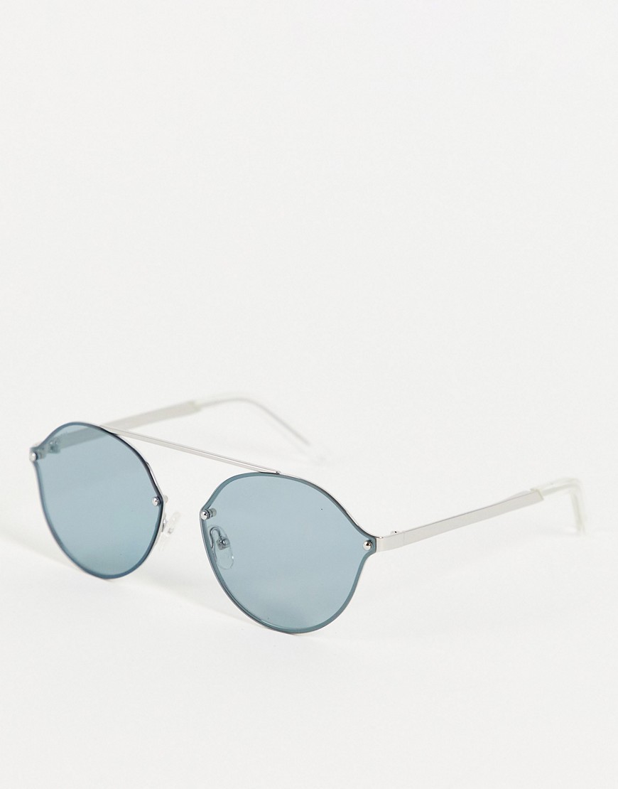 Pilgrim zadie silver plated sunglasses-Blue