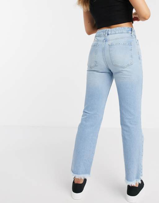 Pimkie – Blå jeans i rak passform i återvunnen bomull, 2 av 4