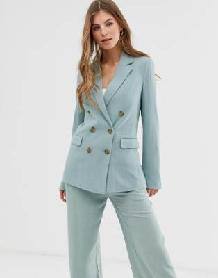 tailleur femme vert menthe