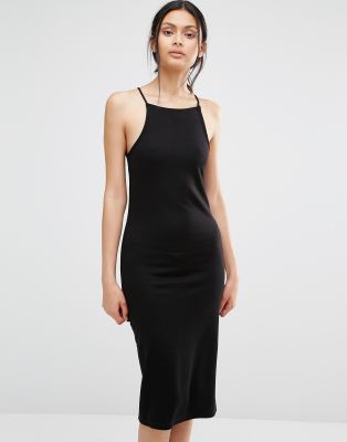 Pimkie Pimkie Bodycon Midi Dress-Black