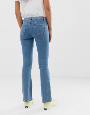 Pimkie bootcut jeans in medium blue | ASOS