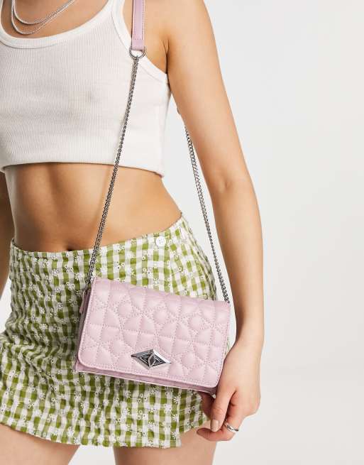 Pimkie - Borsa a tracolla rosa imbottita