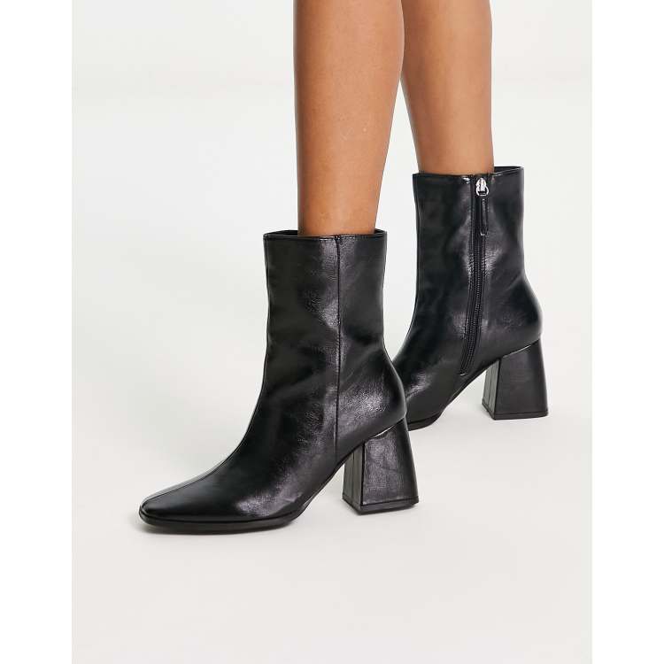 Pimkie Bottes talon carr Noir ASOS