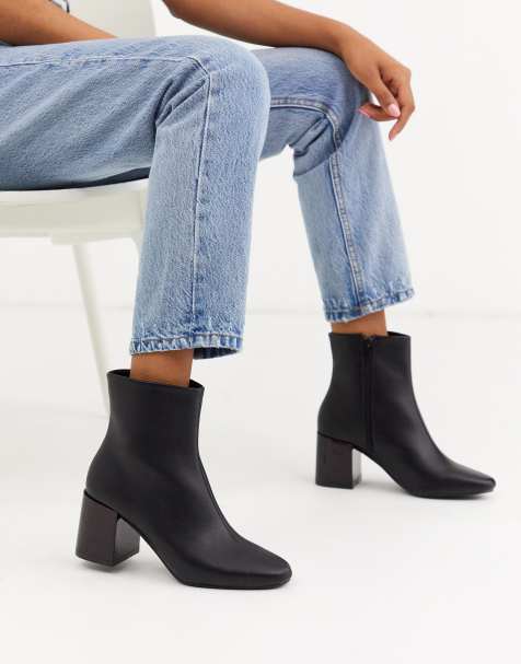 Pimkie - Bottines à talon contrasté - Noir