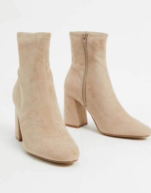 Bottines hotsell beiges daim