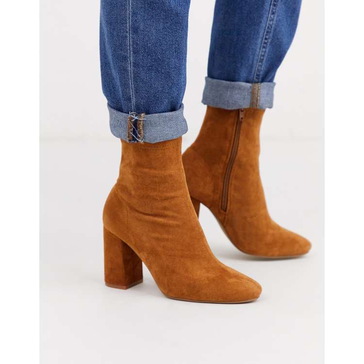 Bottes suedine online camel