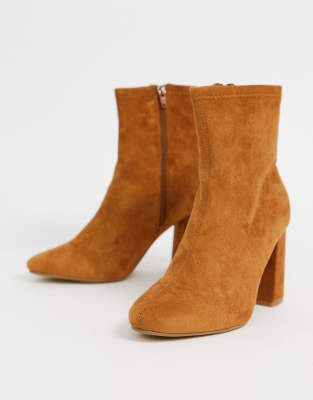 bottes suedine camel