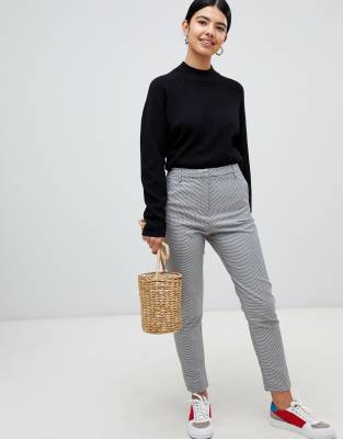 Pimkie  Spodnie w pepitk?-Wielokolorowy Szary