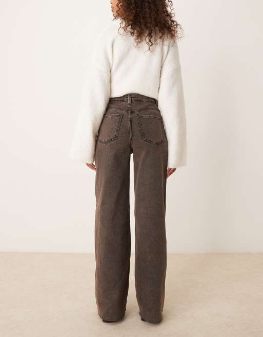 Pimkie – Bruna jeans med vida ben och hög midja, 2 av 5
