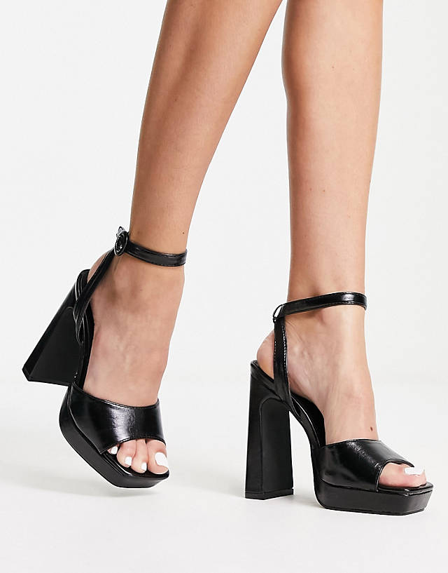 Pimkie - buckle detail high heeled sandals in black