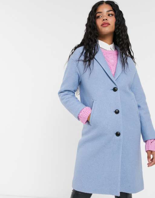 Pimkie tailored coat 2025 in pale blue