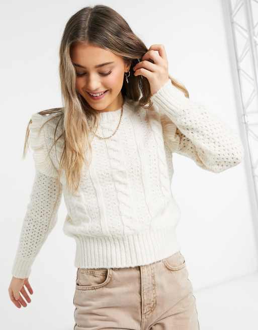 White knitwear outlet jumper