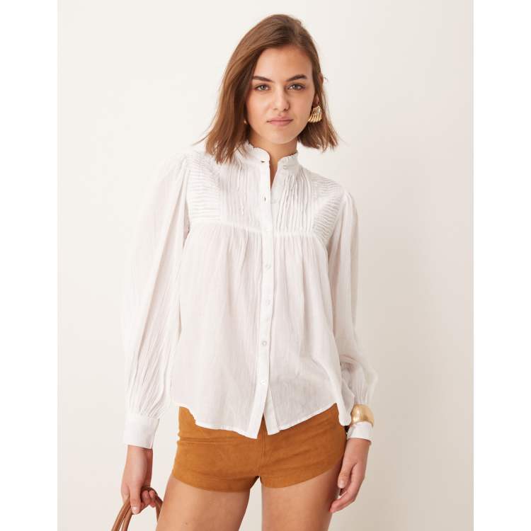 Stockerpoint Bluse Brianna Camicia da Donna, Creme, Standard