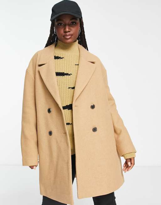 Pimkie Cappotto oversize in misto lana color cammello ASOS