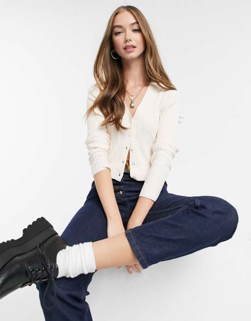 Pimkie - Cropped vest in crème