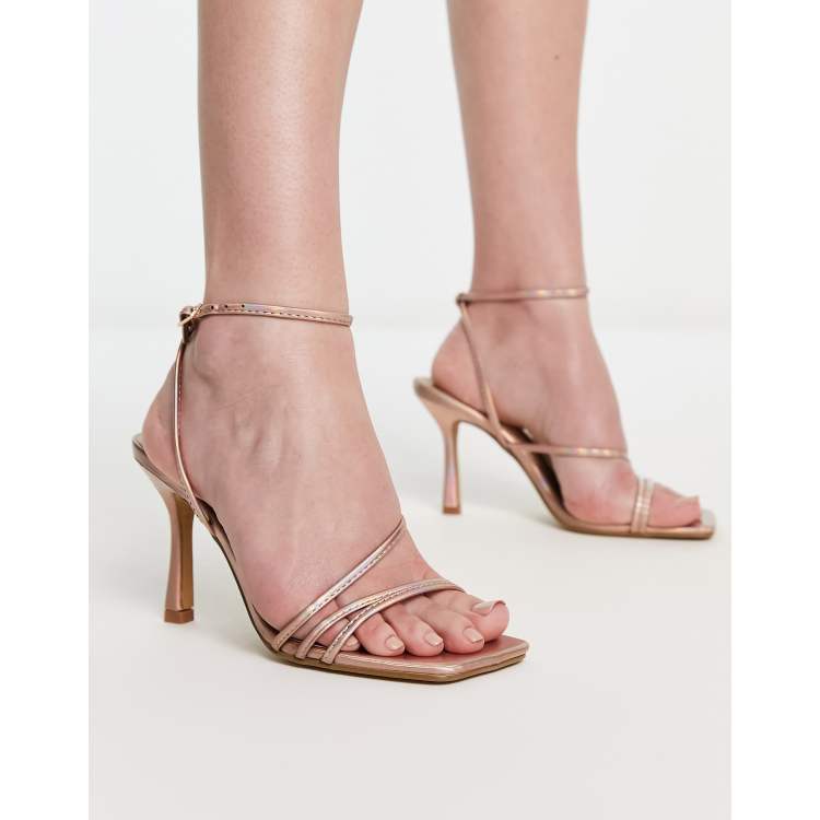 Pimkie heeled store sandals in nude