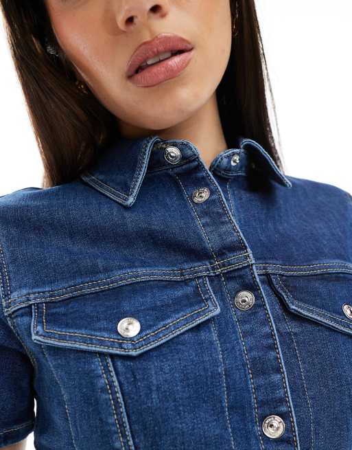 white christmas dresses Raisonnel Denim Skater Dress / L / Denim