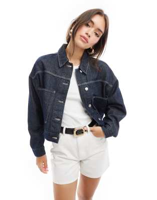 Pimkie - Denim jack met spoeling in indigo wassing