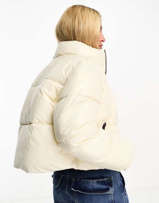 Pimkie Doudoune à col montant Crème ASOS