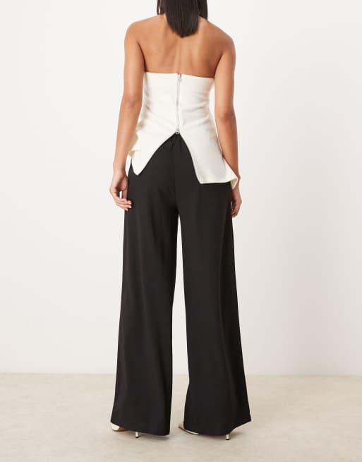 Roland Faux Leather Straight Leg Pants