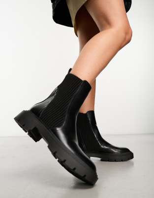  elastic detail chelsea boot 