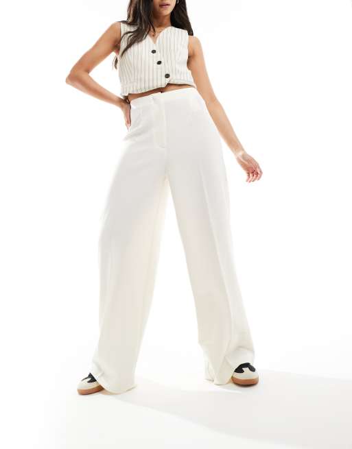 Pimkie - Elegante broek met rechte pijpen in ecru