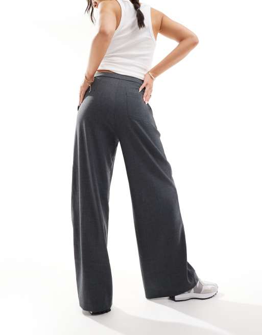 Pimkie – Elegante Hose in Anthrazit mit weitem Schnitt, 4 von 5
