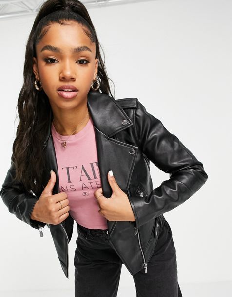 Women's Leather Jackets | Faux & Biker Leather Jackets | ASOS