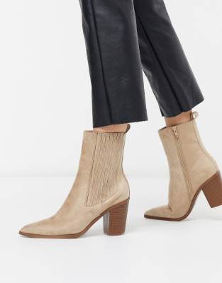 beige suede boots