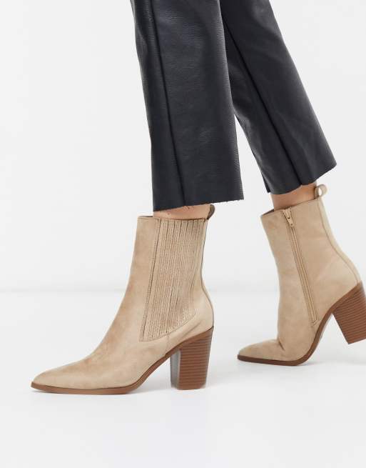 beige western boots