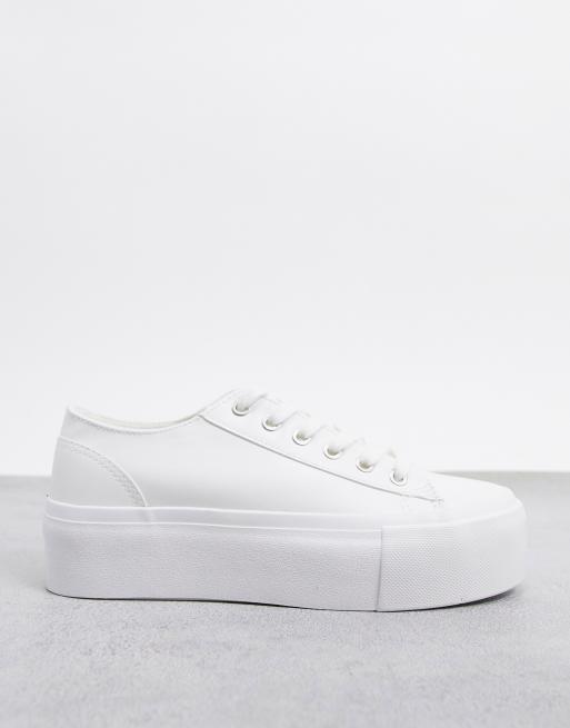 Pimkie flatform sneakers in white