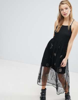 asos galaxy dress
