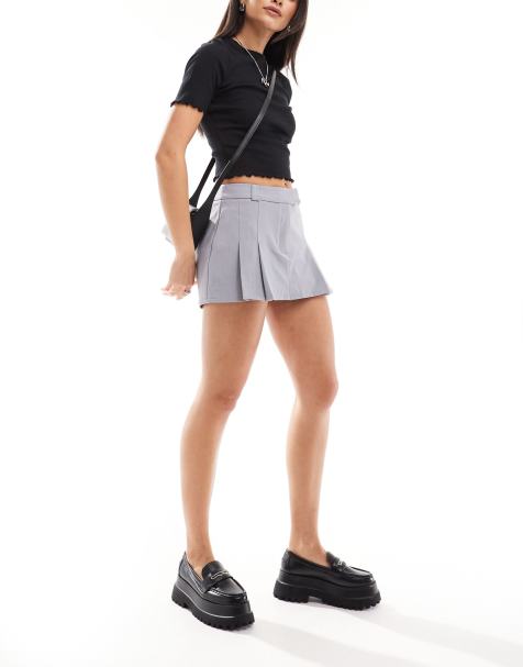Pimkie - Geplooide skort in lichtgrijs - view 1