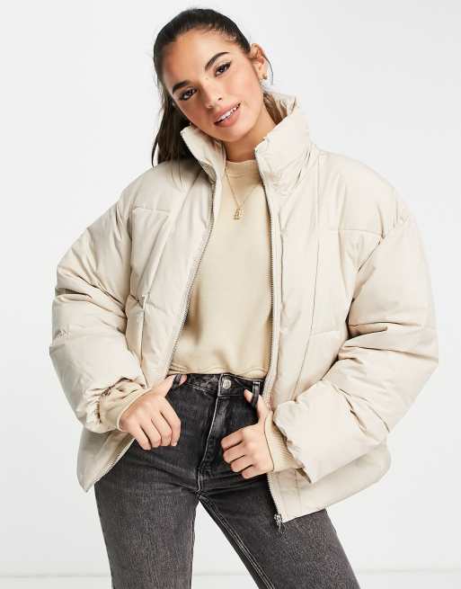 Pimkie - Gewatteerd jack van polyester in crème - STONE