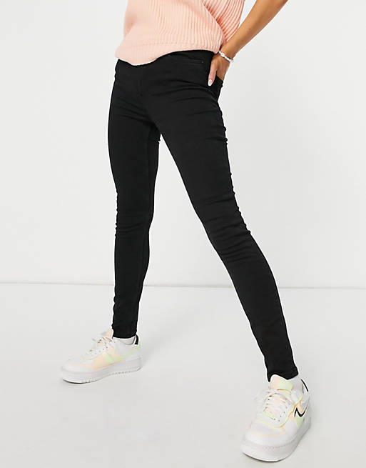Women Pimkie high waisted skinny jeans in black 