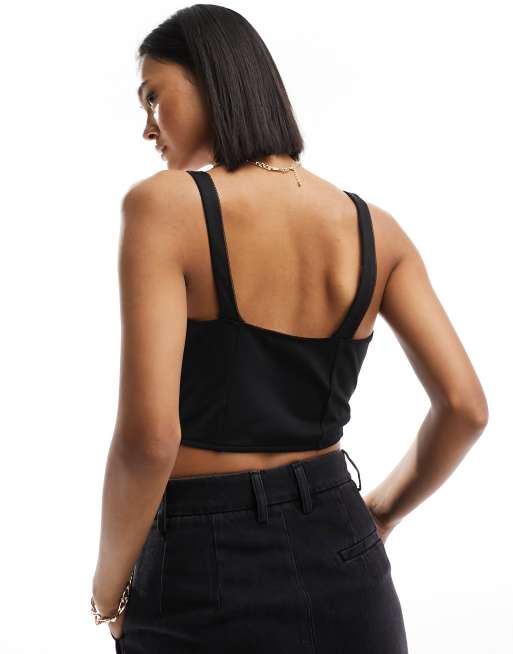 Hook And Eye Crop Top