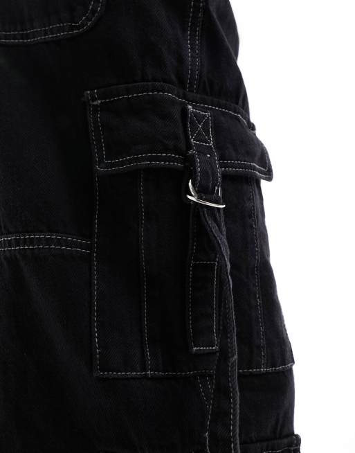 Pimkie - Jean cargo large - Noir délavé, 2 de 5